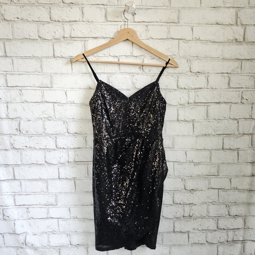 ☆ SPEECHLESS Black Sequin Party Dress, XS ☆